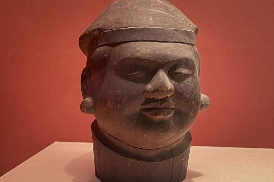 Ancient Izumo History Museum fat carved face