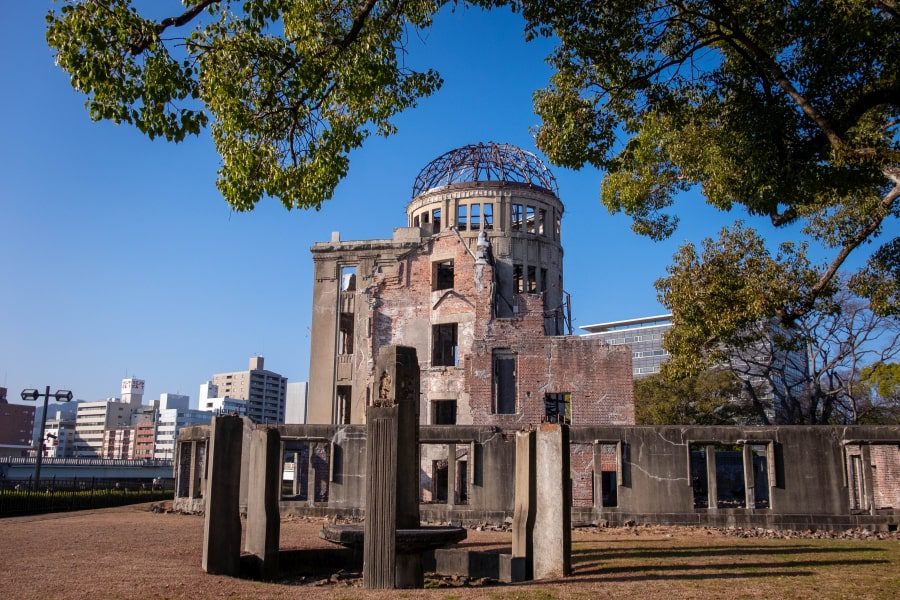 Hiroshima city Peace Park A Bomb Dome