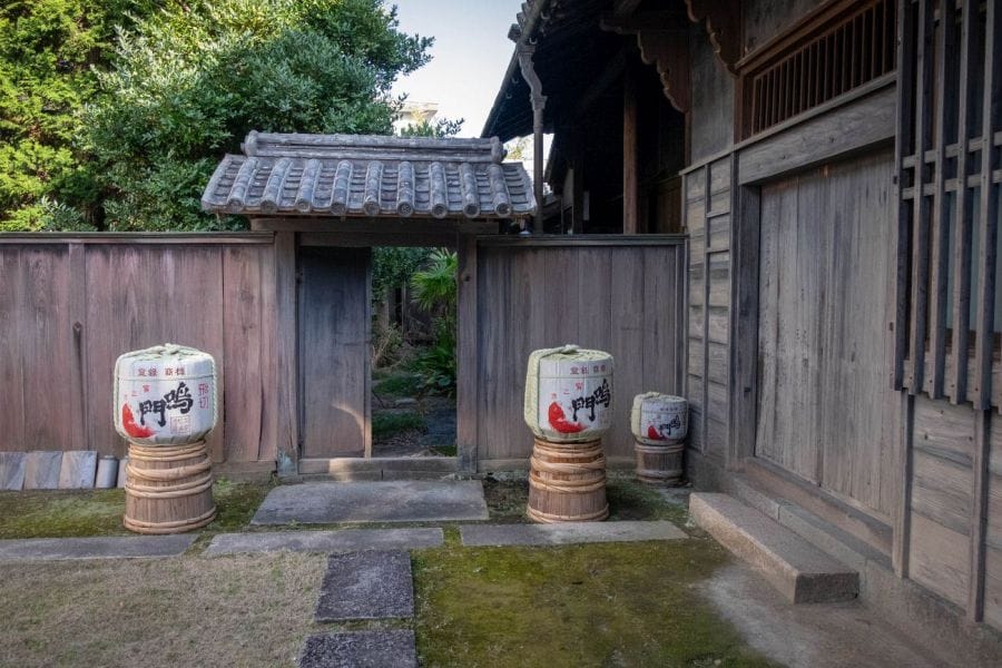 Honke Matsuura Brewery yard