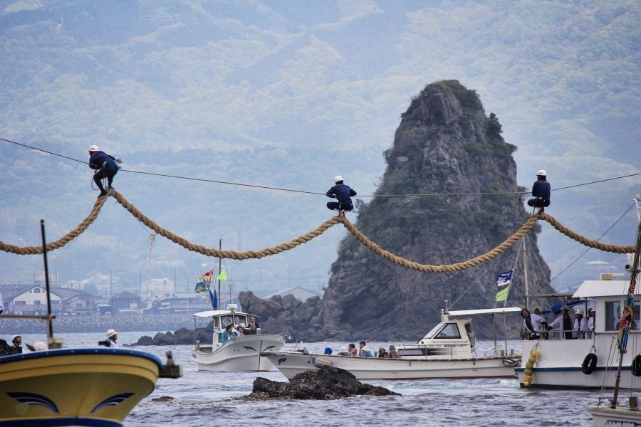Kashima Festival straw ropes