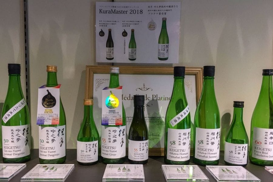 Keigetsu Brewery sake products