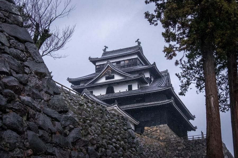Matsue Castle keep and walls