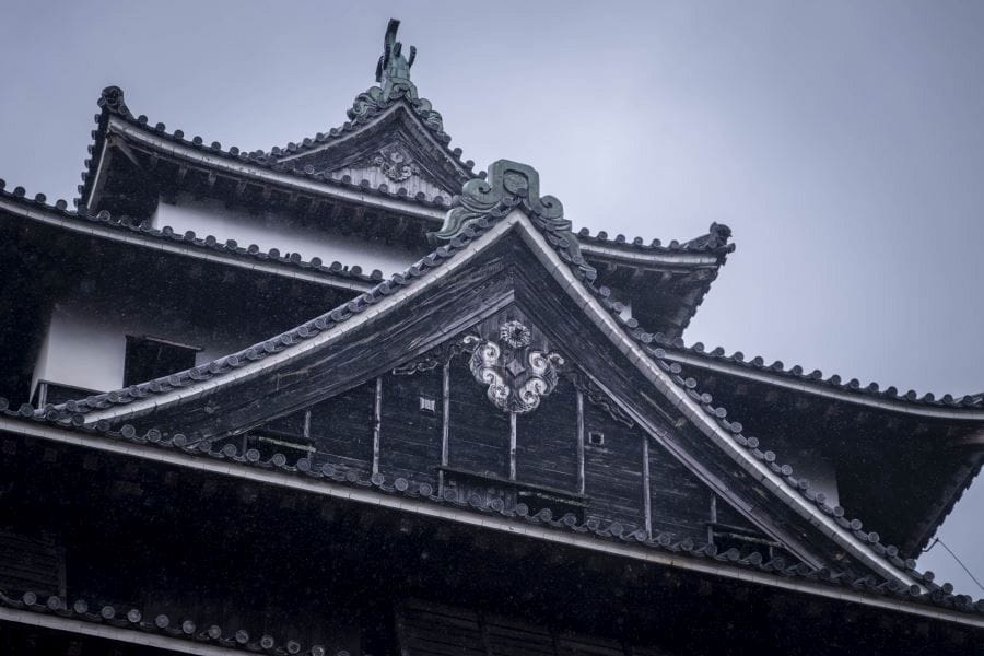 Matsue Castle keep closeup