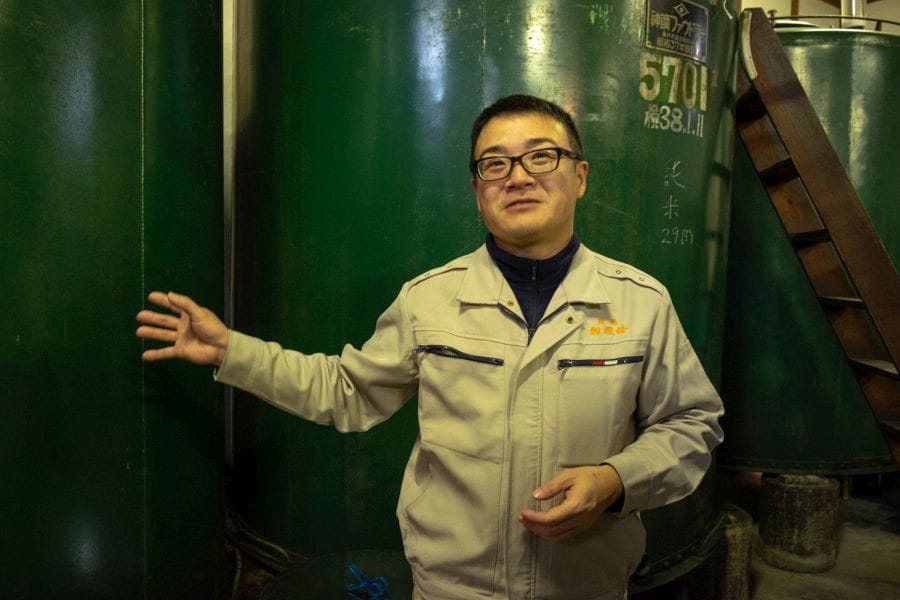 Saito Shuzojo Saito san with tanks