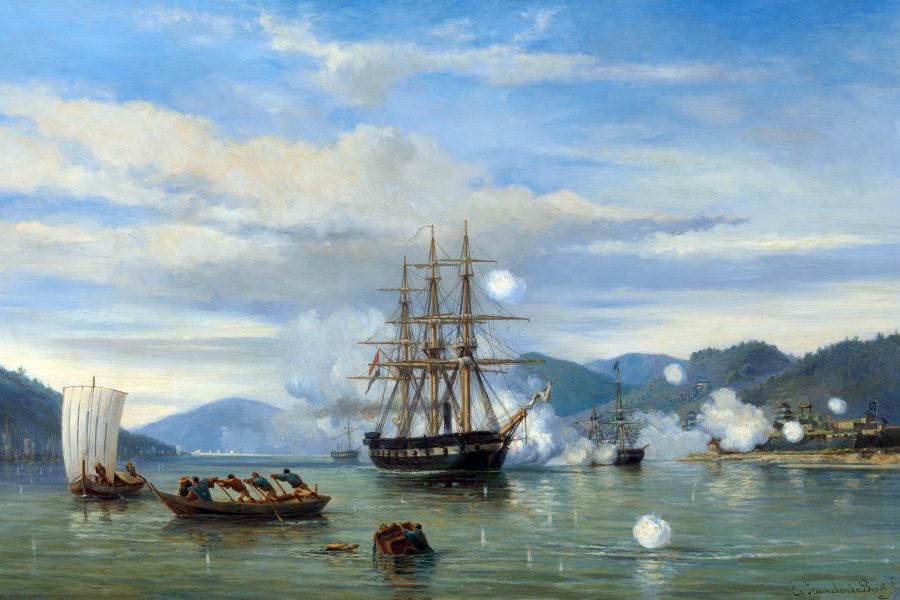 Shimonoseki bombardment painting