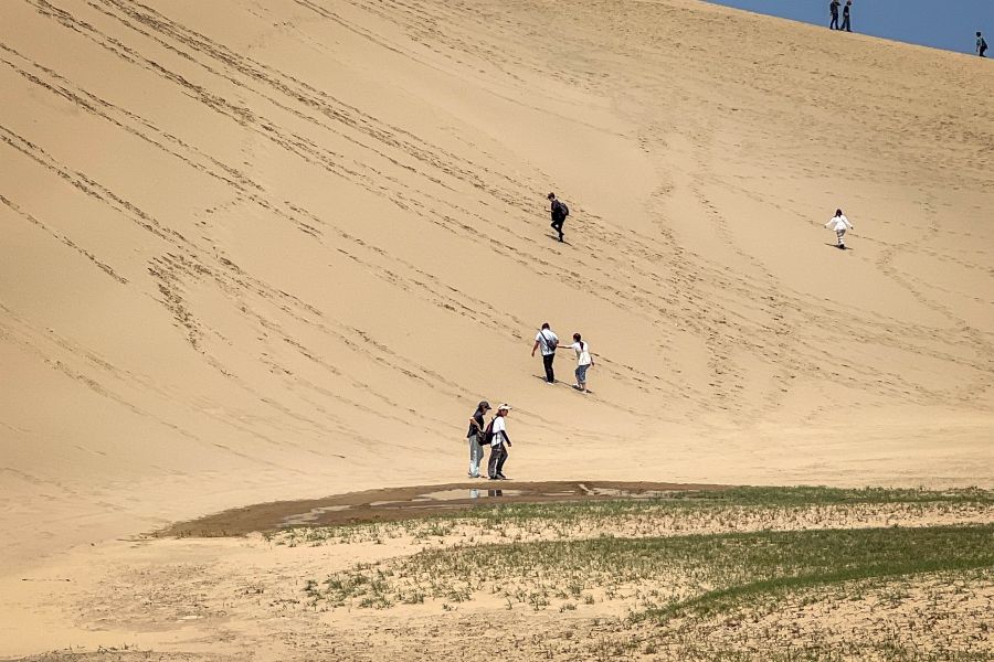 Tottori Sand Dunes climbing