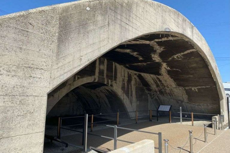 WWII aircraft shelter interior