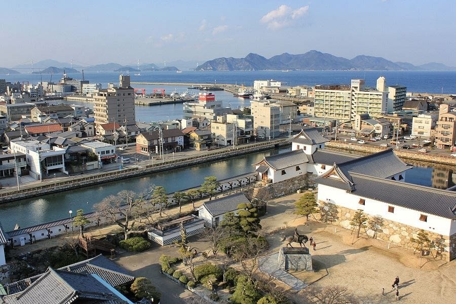 Imabari Castle view
