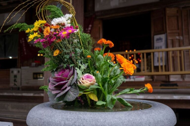 T67 Daiko ji Temple flower arrangement