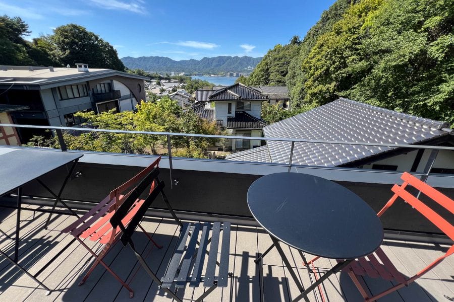 Miyajima Kikunoya Ryokan balcony view