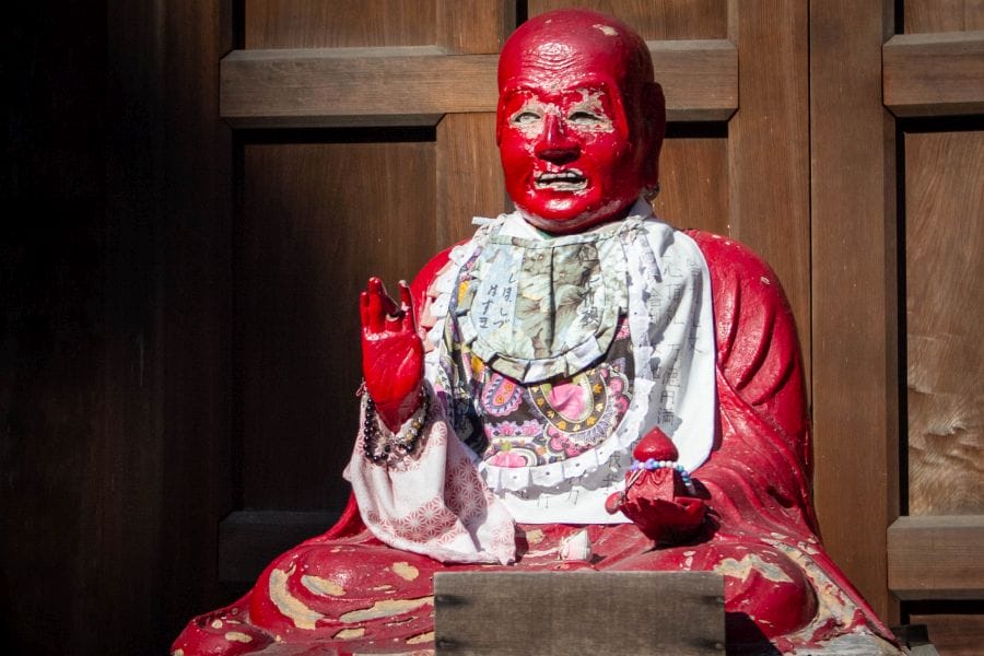 Nishiyama Koryu-ji Temple Binzuru statue