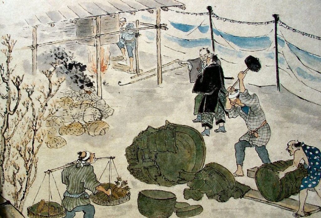 Persecution of Buddhism in Shikoku smashing bells