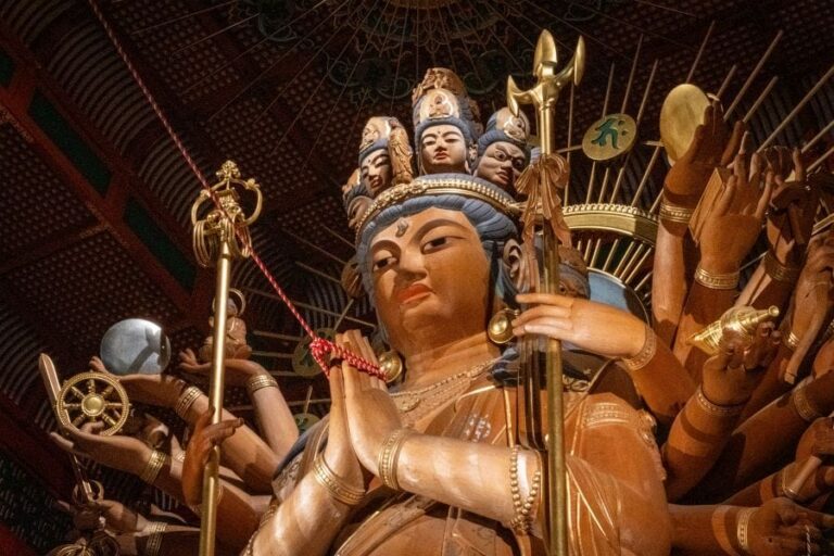 Nata-dera Kannon statue detail