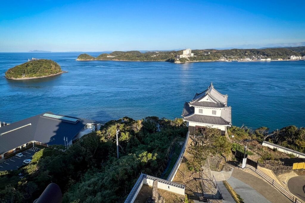 Hirado Castle and harbour