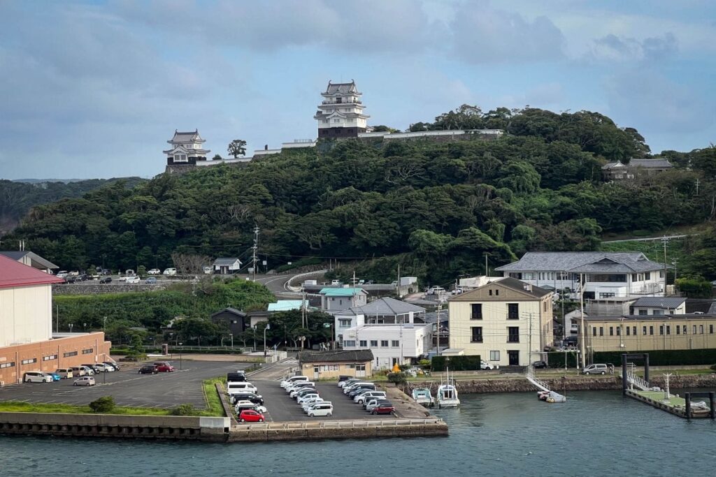 Hirado Castle from across the bay