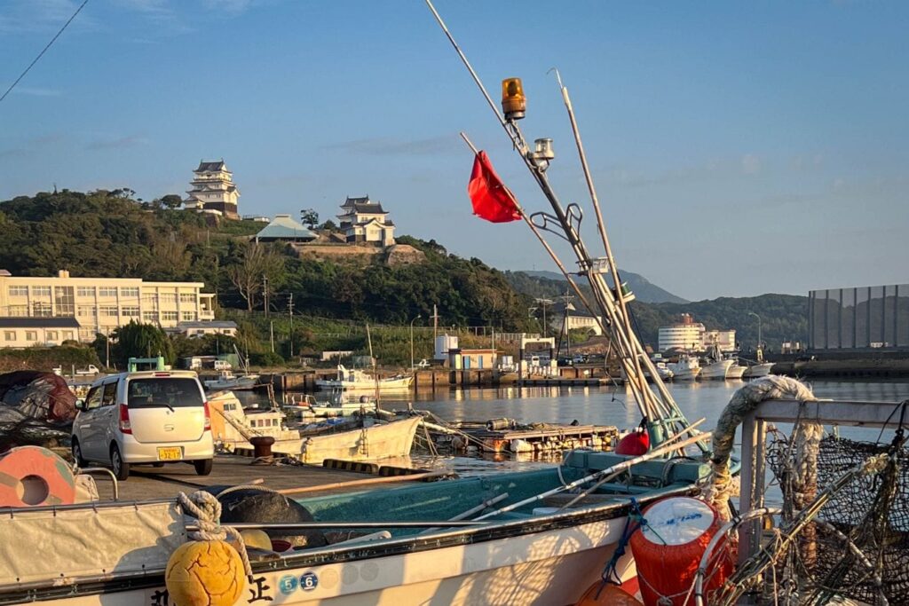 Hirado Castle morning port
