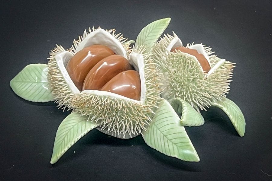 Hirado Matsuura Museum ceramic chestnuts