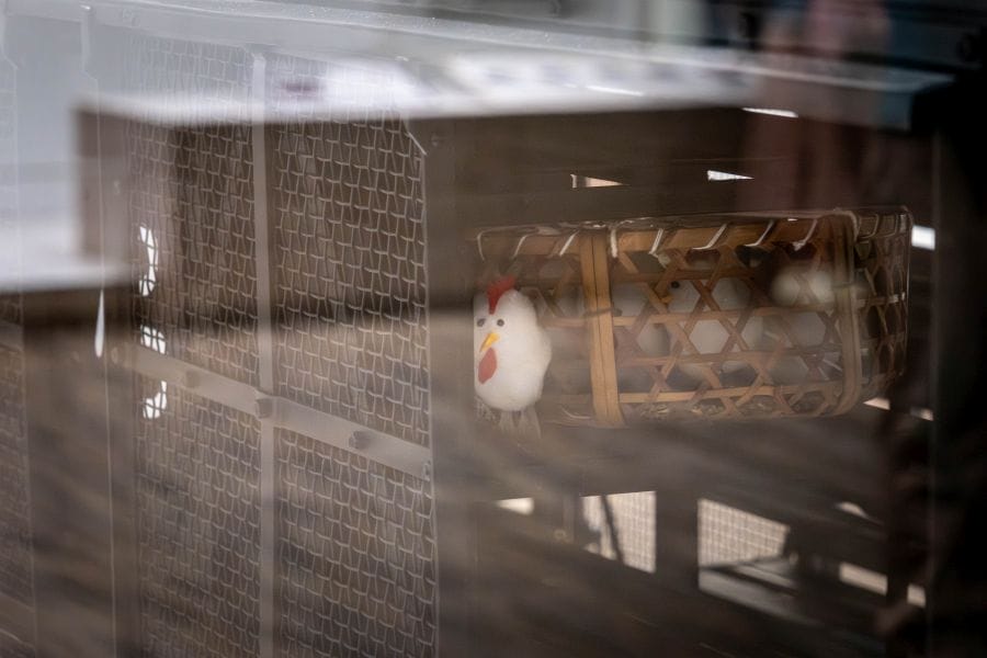 Kyoto Railway Museum chicken carriage