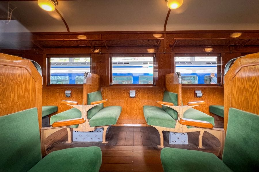 Kyoto Railway Museum retro passenger car