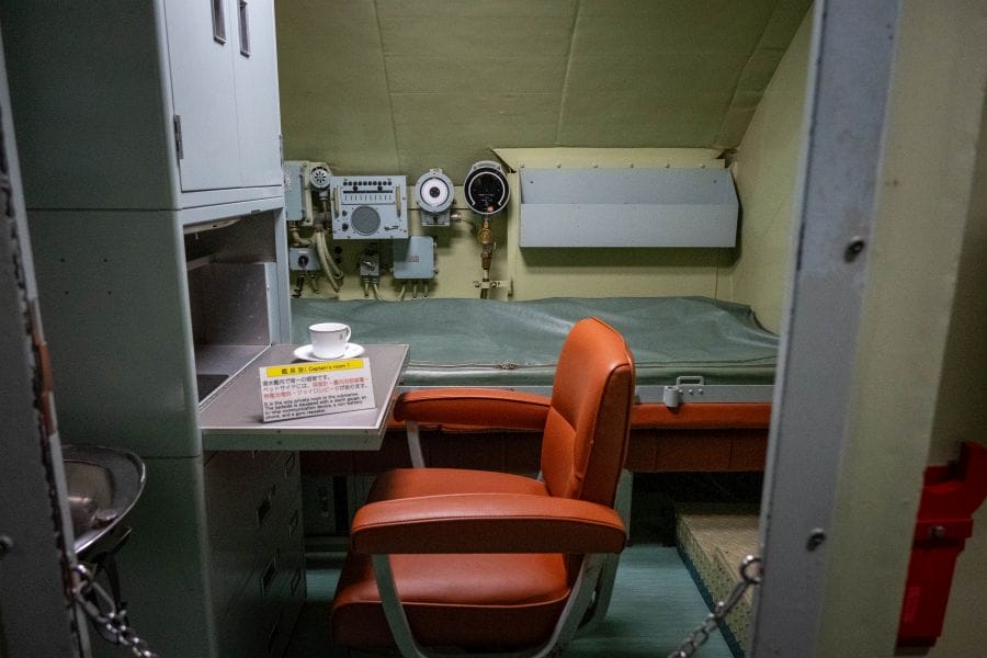 JMSDF Kure Museum, Akishio submarine, captain's cabin