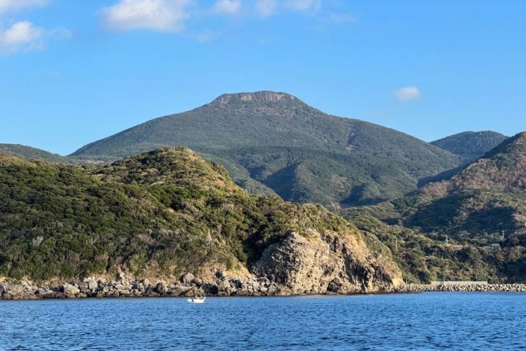 Hirado Yasumandake from the sea