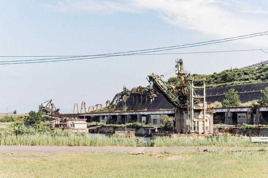 Ikeshima coal mine crane