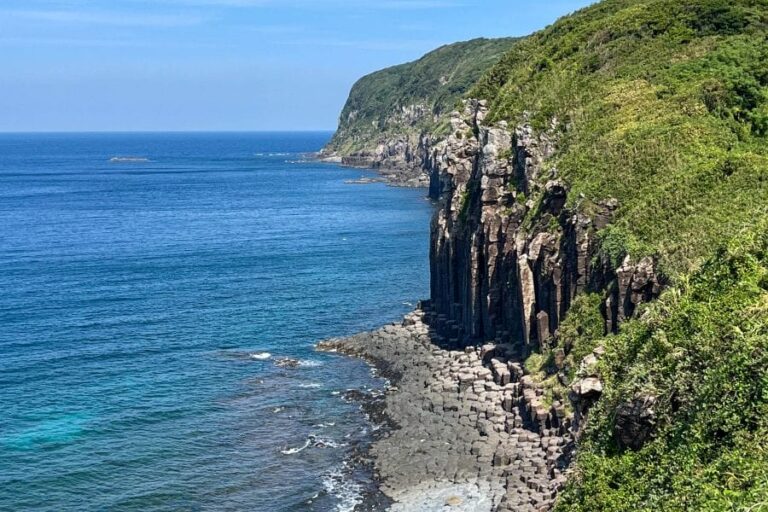 Hirado Ikitsuki Island, basalt cliff