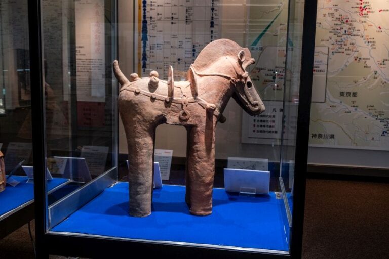 Omiya Museum of History and Folklore haniwa horse side view